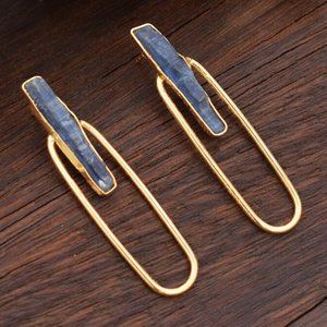 Natural Raw Kyanite Earrings